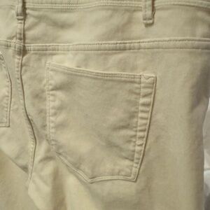 J. Jill Women's Straight Leg Cream Velveteen Jeans